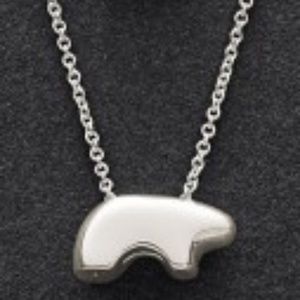 STERLING SILVER SMALL BEAR NECKLACE